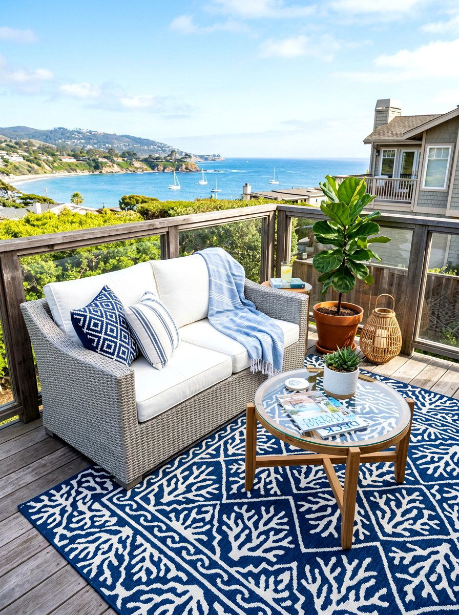 Compact Loveseat Sofa - 30 small space outdoor furniture ideas
