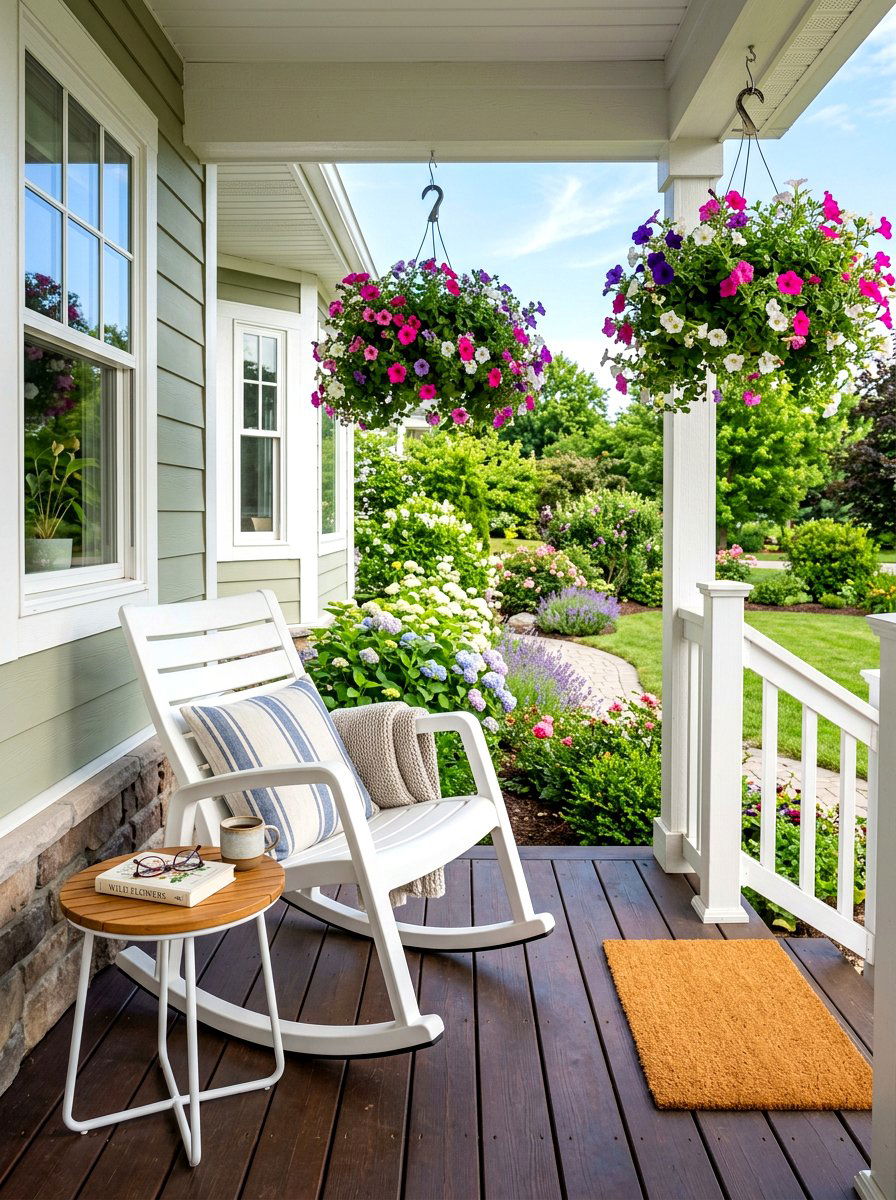 Compact Rocking Chair - 30 compact patio furniture ideas