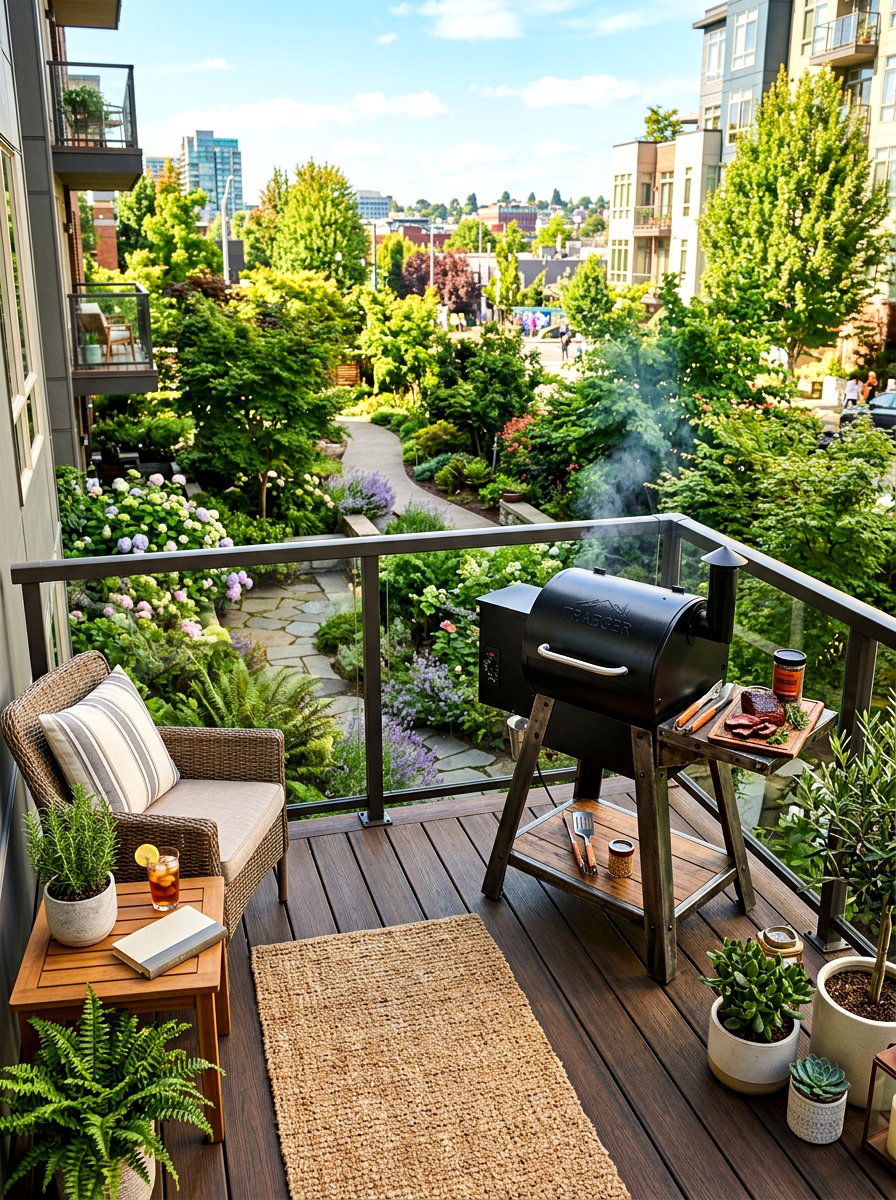 Compact Smoker Deck - 30 smoker patio corner ideas