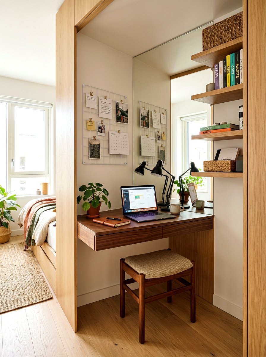 Compact Study Area - 30 teen study room ideas