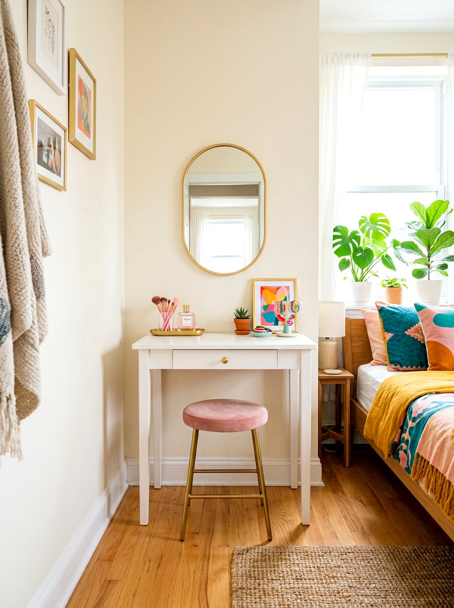 Compact Vanity Desk - 30 dressing table ideas