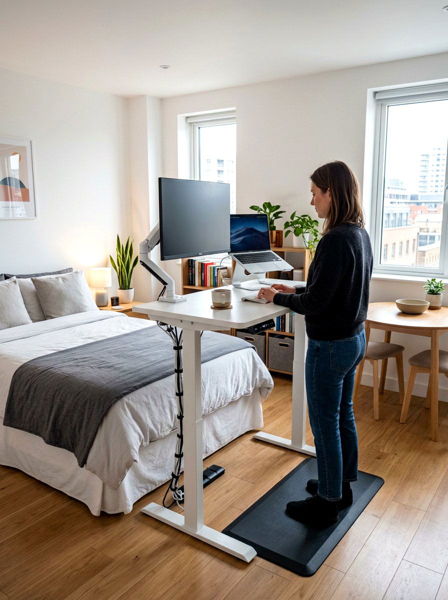 Compact electric standing desk - 30 standing desk room ideas