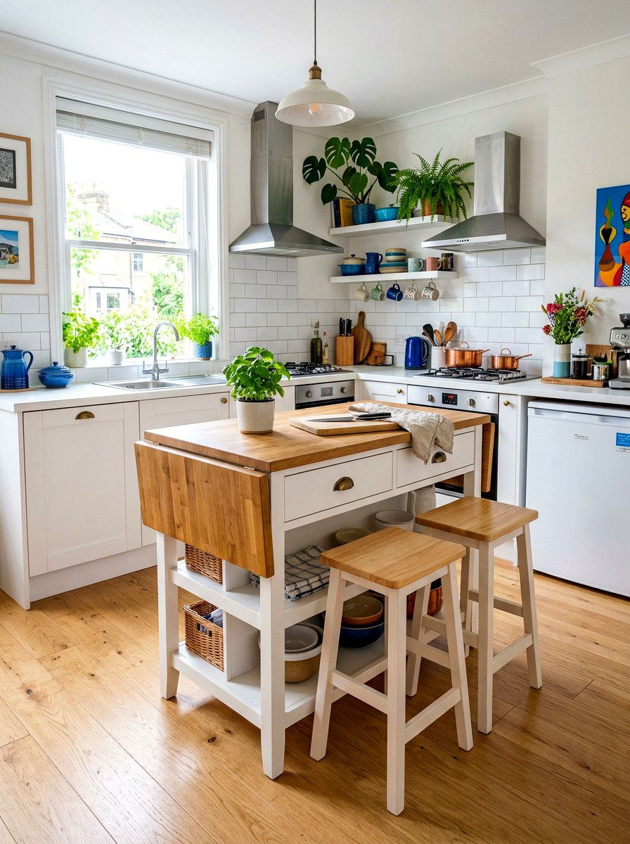 Compact kitchen island for small spaces - 30 freestanding furniture kitchen ideas