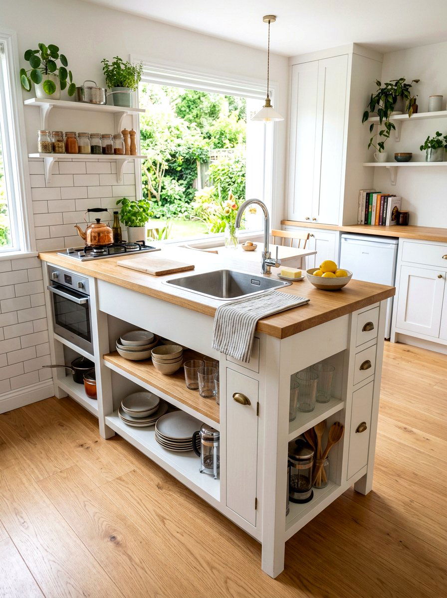 Compact kitchen island with sink - 30 kitchen island with sink ideas