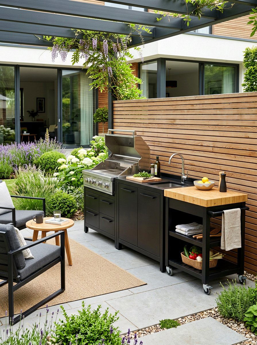 Compact modular outdoor kitchen - 30 alfresco kitchen ideas