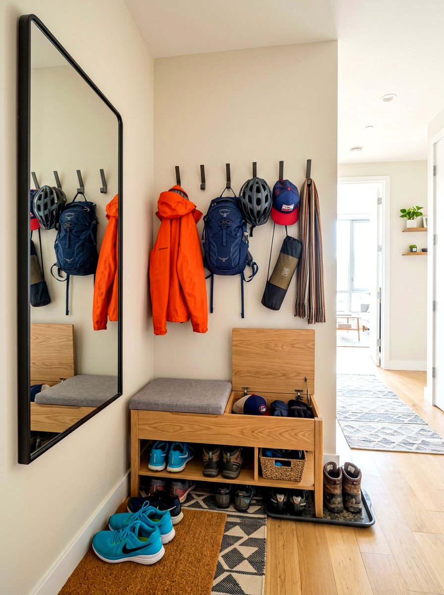 Compact sports gear mudroom - 30 sports gear mudroom ideas