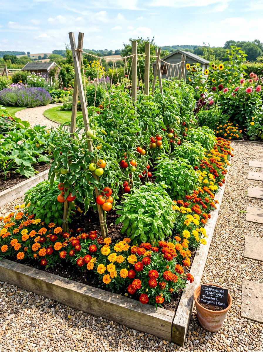 Companion Planting Garden - 30 easy vegetable garden ideas