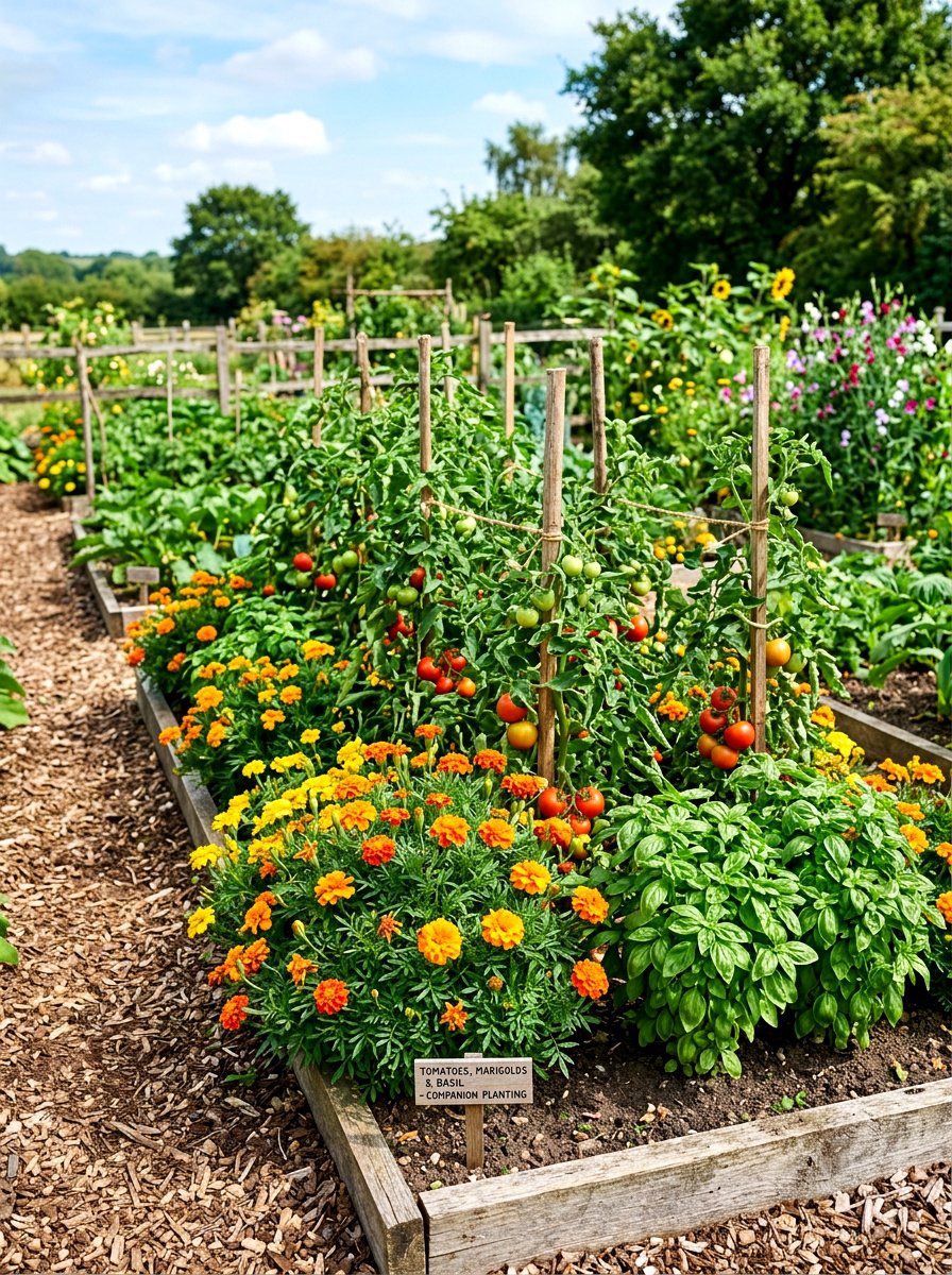 Companion Planting Garden - 30 backyard vegetable garden ideas