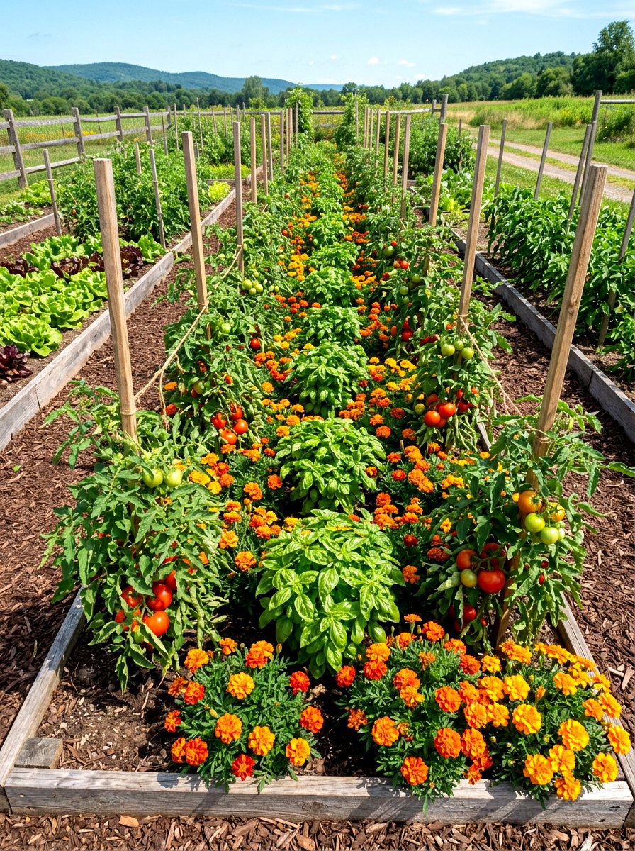 Companion Planting Layout - 30 potager garden ideas