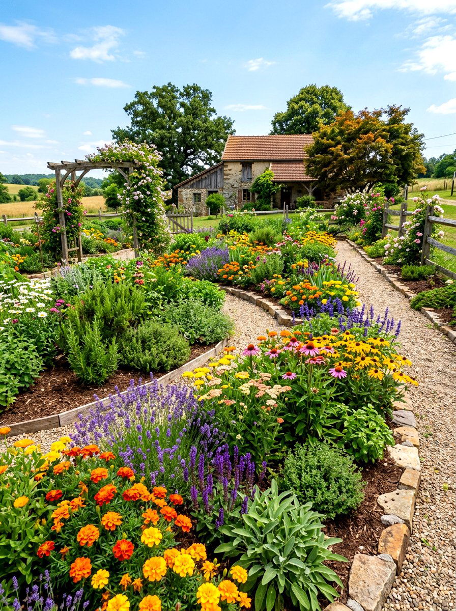 Companion plant garden - 30 hummingbird oasis backyard ideas