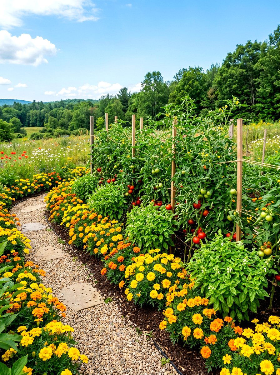 Companion planting garden - 30 kitchen garden backyard ideas