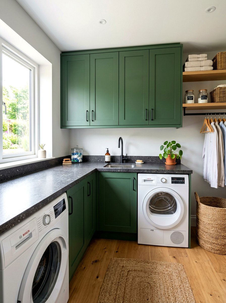 Composite Countertop Area - 30 laundry room countertop ideas