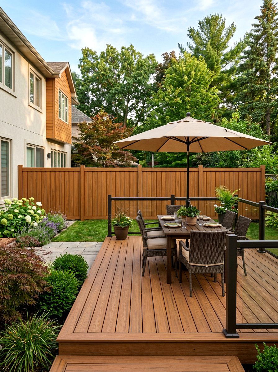 Composite Privacy Fence - 30 privacy fence ideas