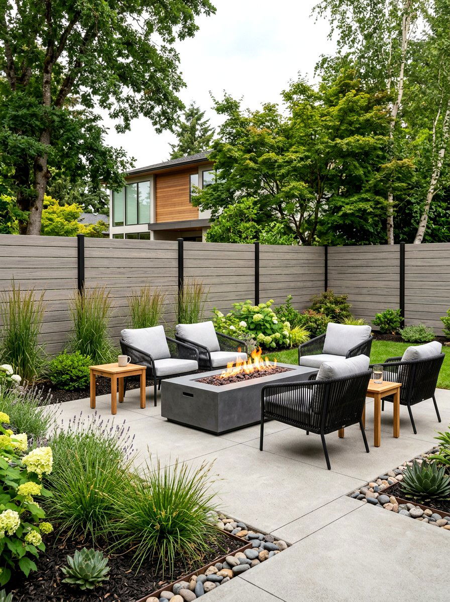 Composite Slat Fencing - 30 slatted privacy wall ideas