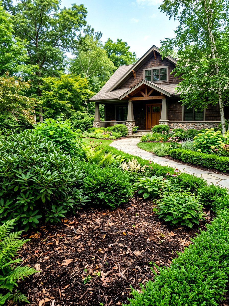 Compost Mulch Layer - 30 front yard mulch ideas