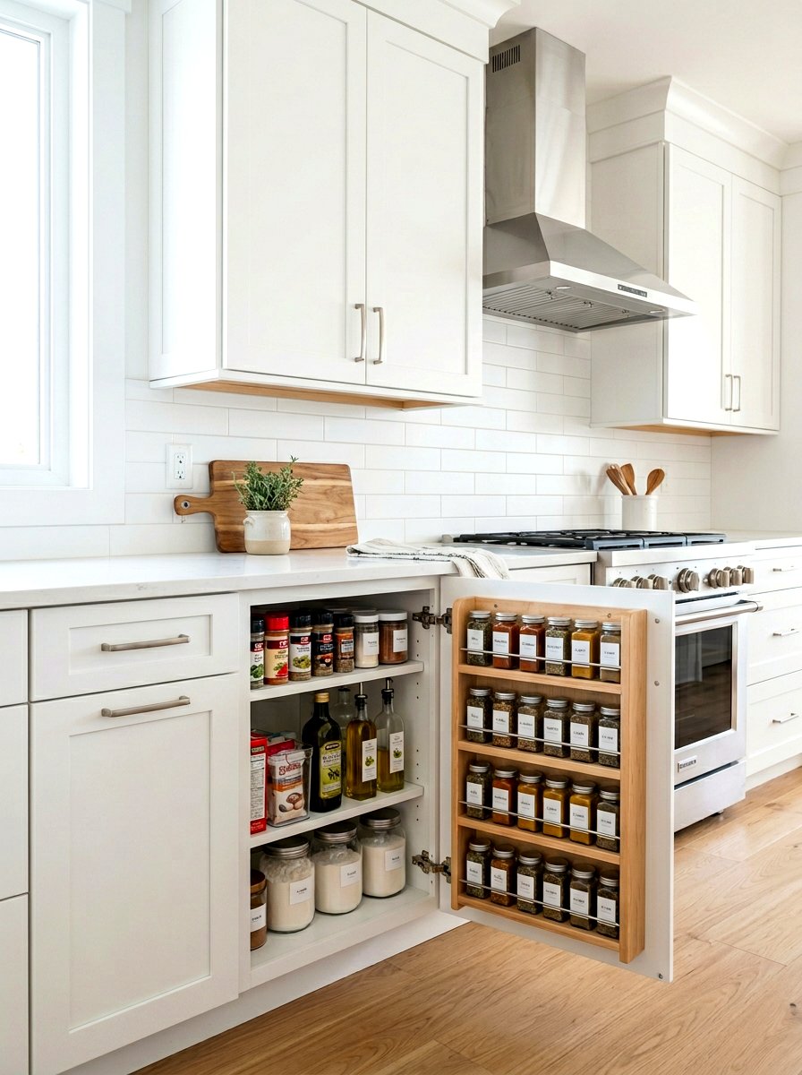 Concealed Cabinet Rack - 30 spice rack ideas