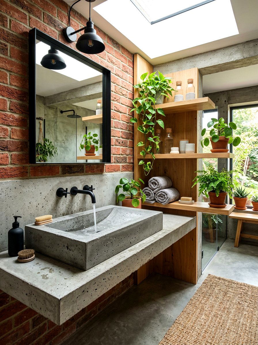 30 Integrated Vanity Sink Ideas For Sleek Bathroom Storage