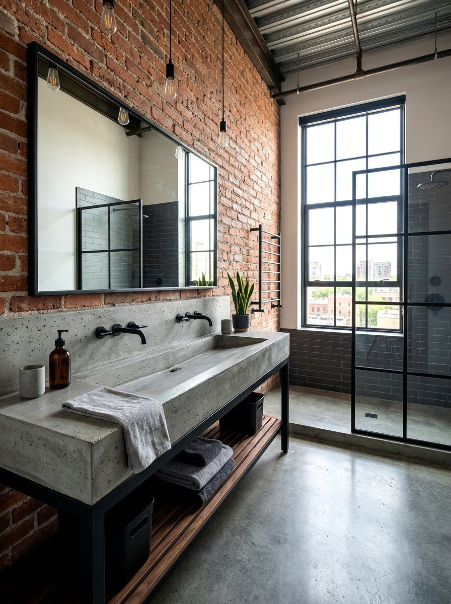 Concrete Bathroom Vanity - 30 nontoxic bathroom ideas