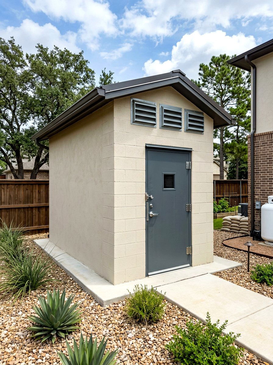 Concrete Block Generator Shelter - 30 generator enclosure ideas