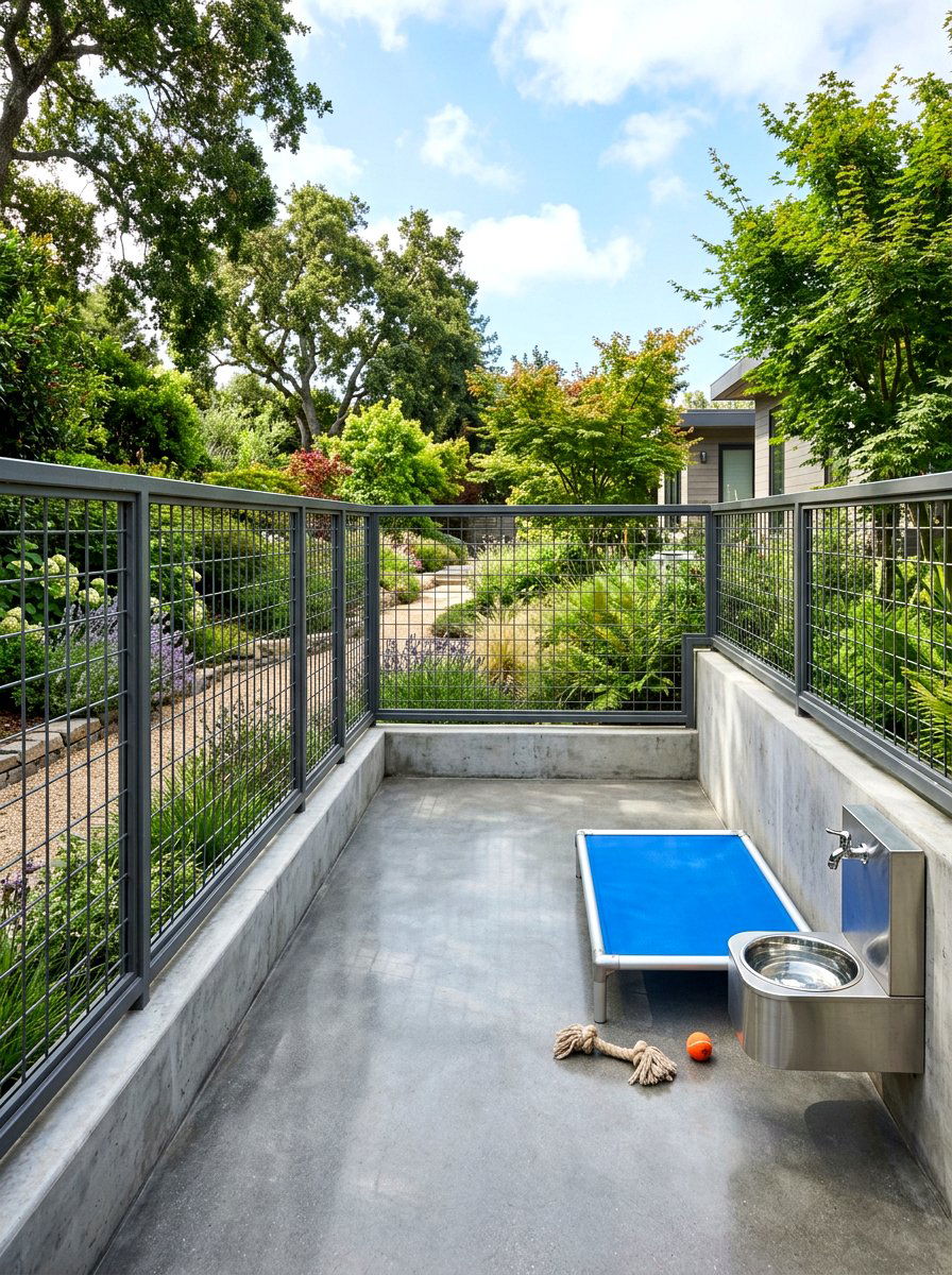 Concrete Dog Run - 30 backyard dog run ideas