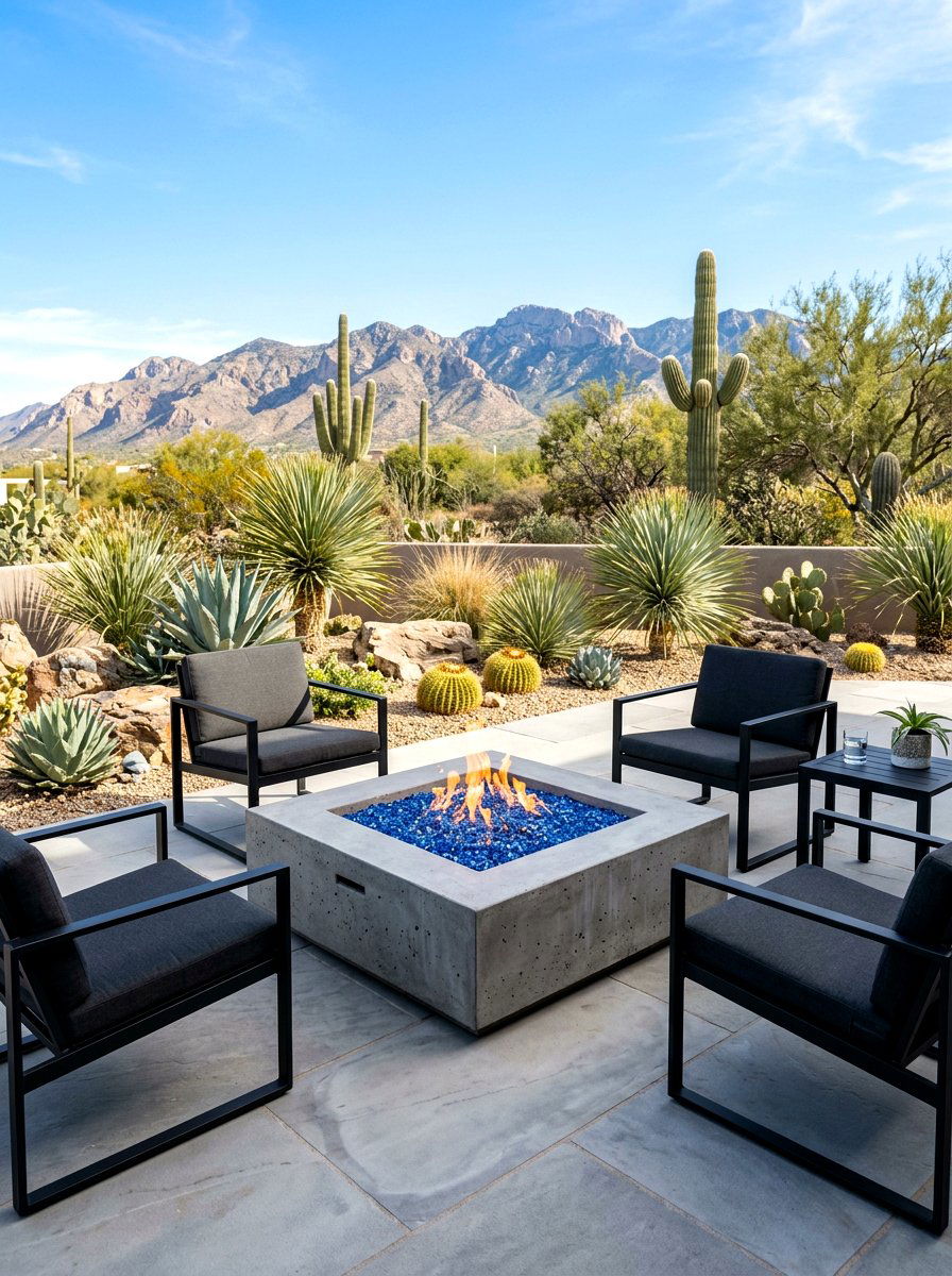 Concrete Fire Pit - 30 backyard fire pit ideas