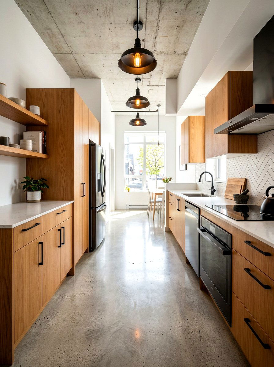 Concrete Floor Galley Kitchen - 30 galley kitchen ideas