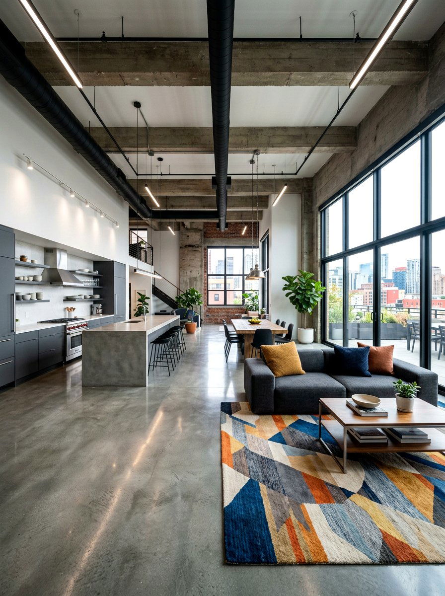 Concrete Floor Great Room - 30 great room ideas