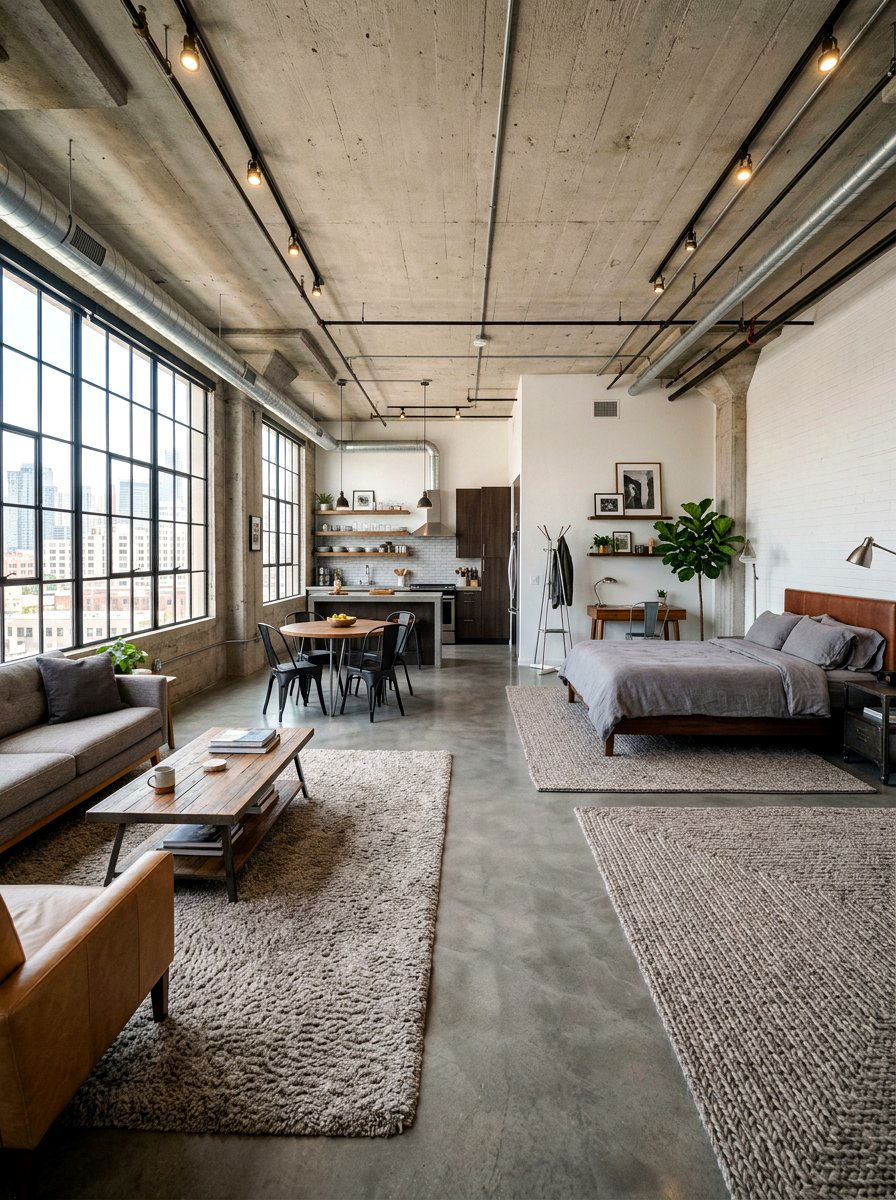 Concrete Floor Studio Apartment - 30 editorial studio apartment ideas
