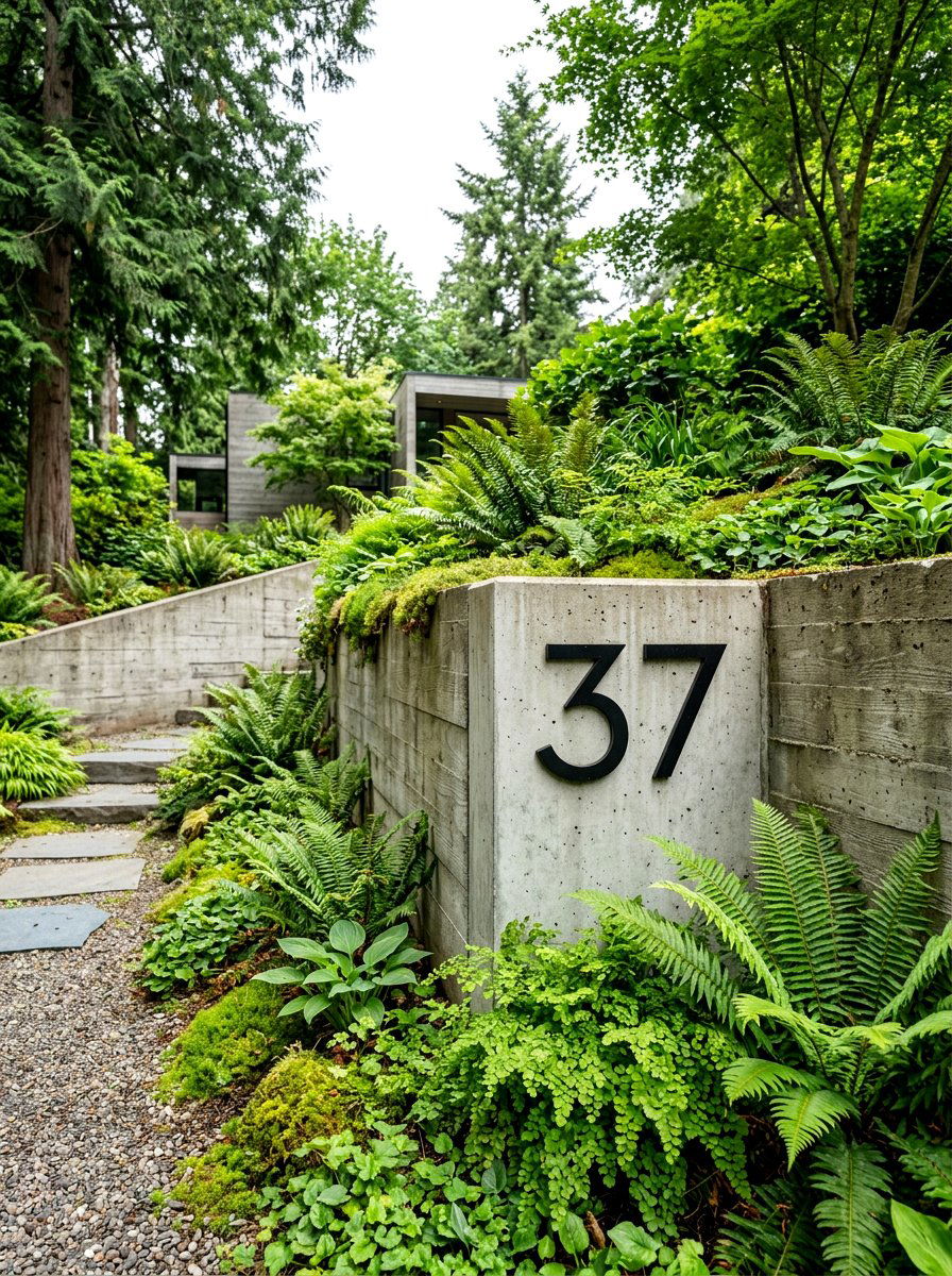 Concrete House Number Block - 30 house number sign ideas luxury