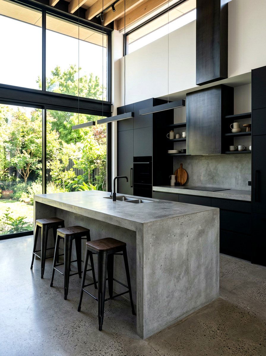 Concrete Kitchen Countertop - 30 modern kitchen ideas