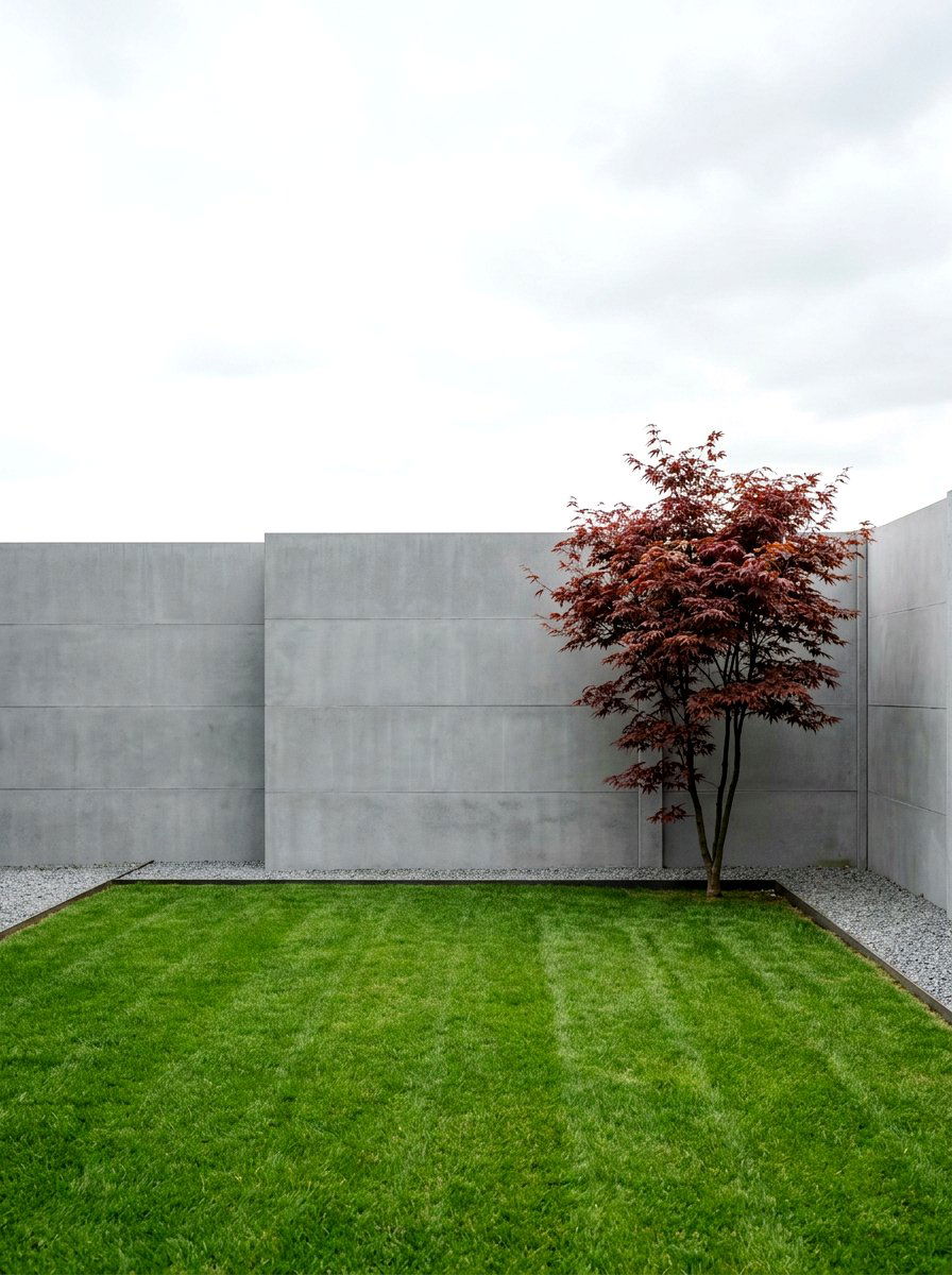 Concrete Panel Fence - 30 fence ideas