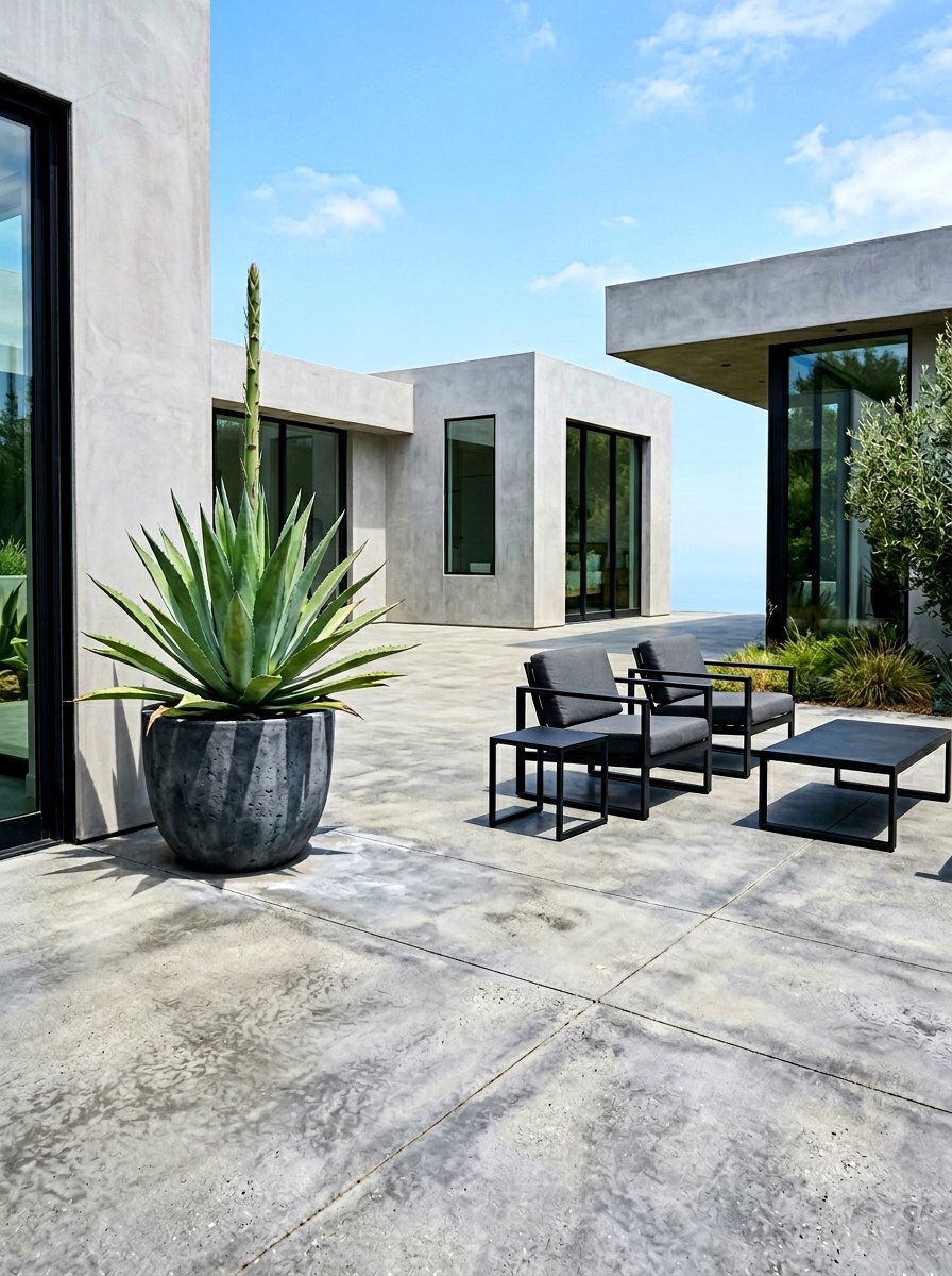 Concrete Patio Floor - 30 cozy patio ideas