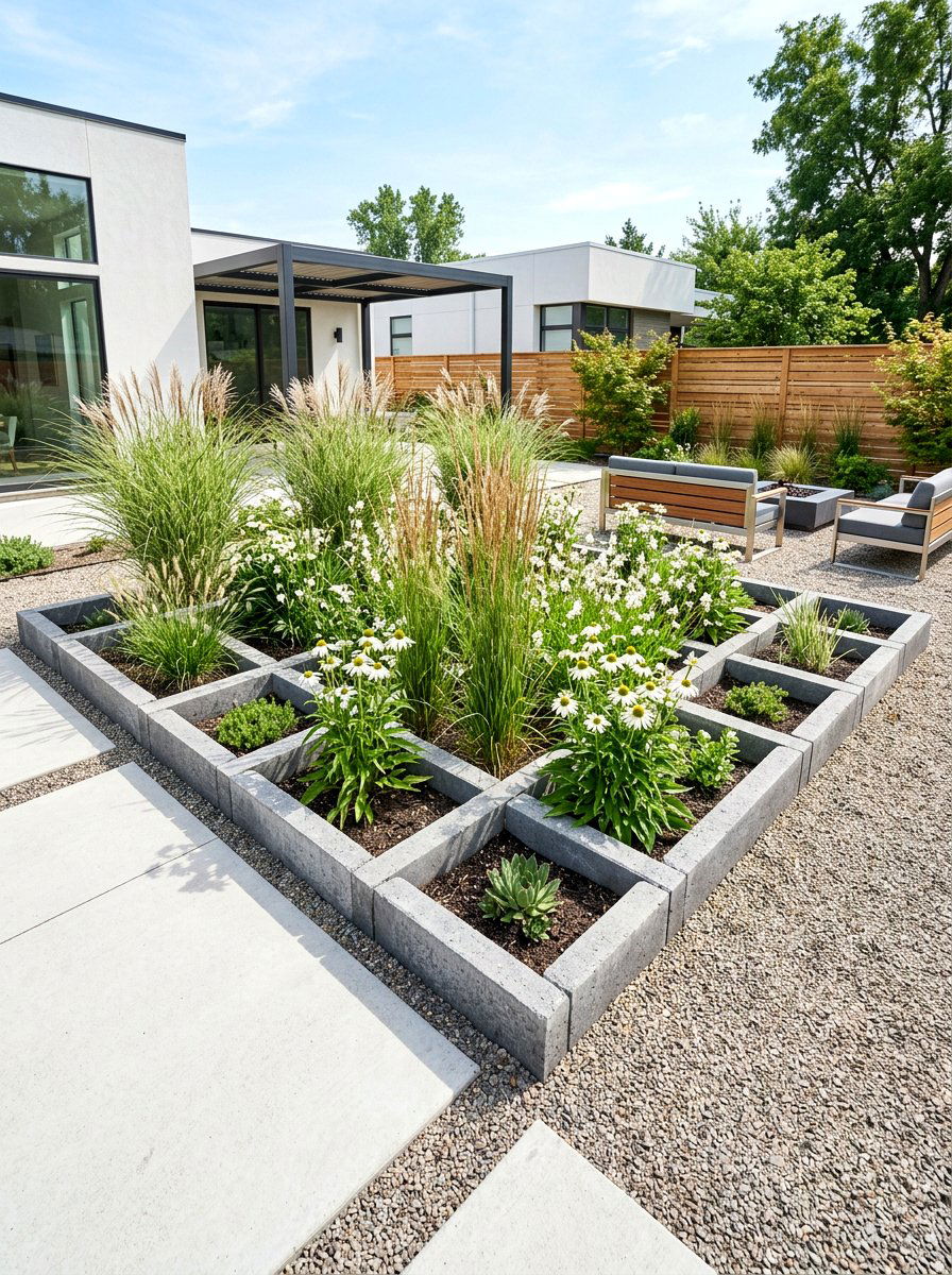 Concrete Paver Garden Bed - 30 budget raised bed ideas