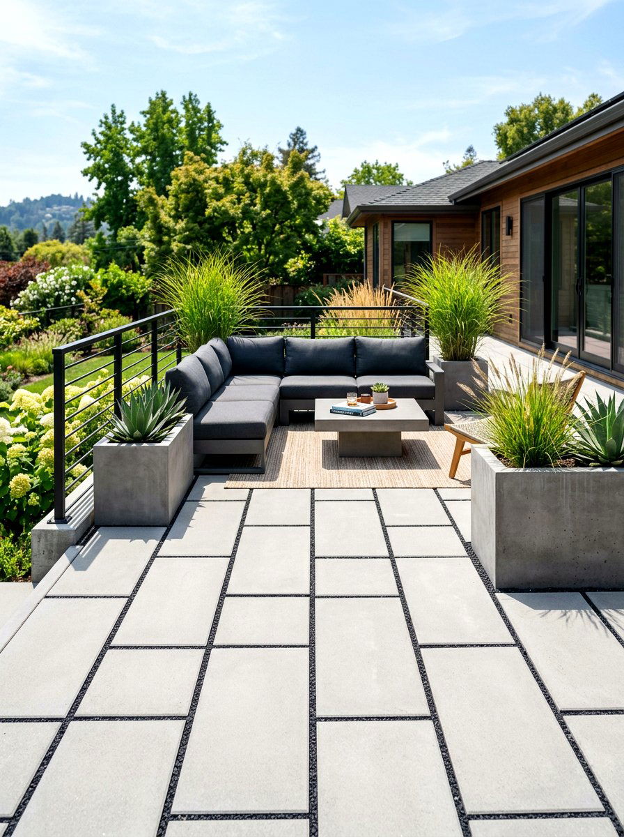 Concrete Paver Patio - 30 modern patio ideas