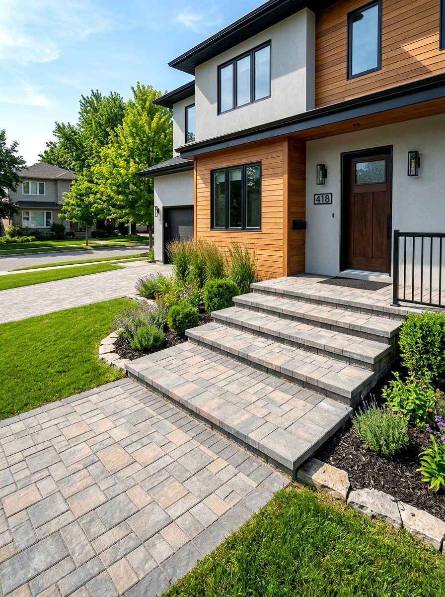 Concrete Paver Porch Steps - 30 porch step ideas