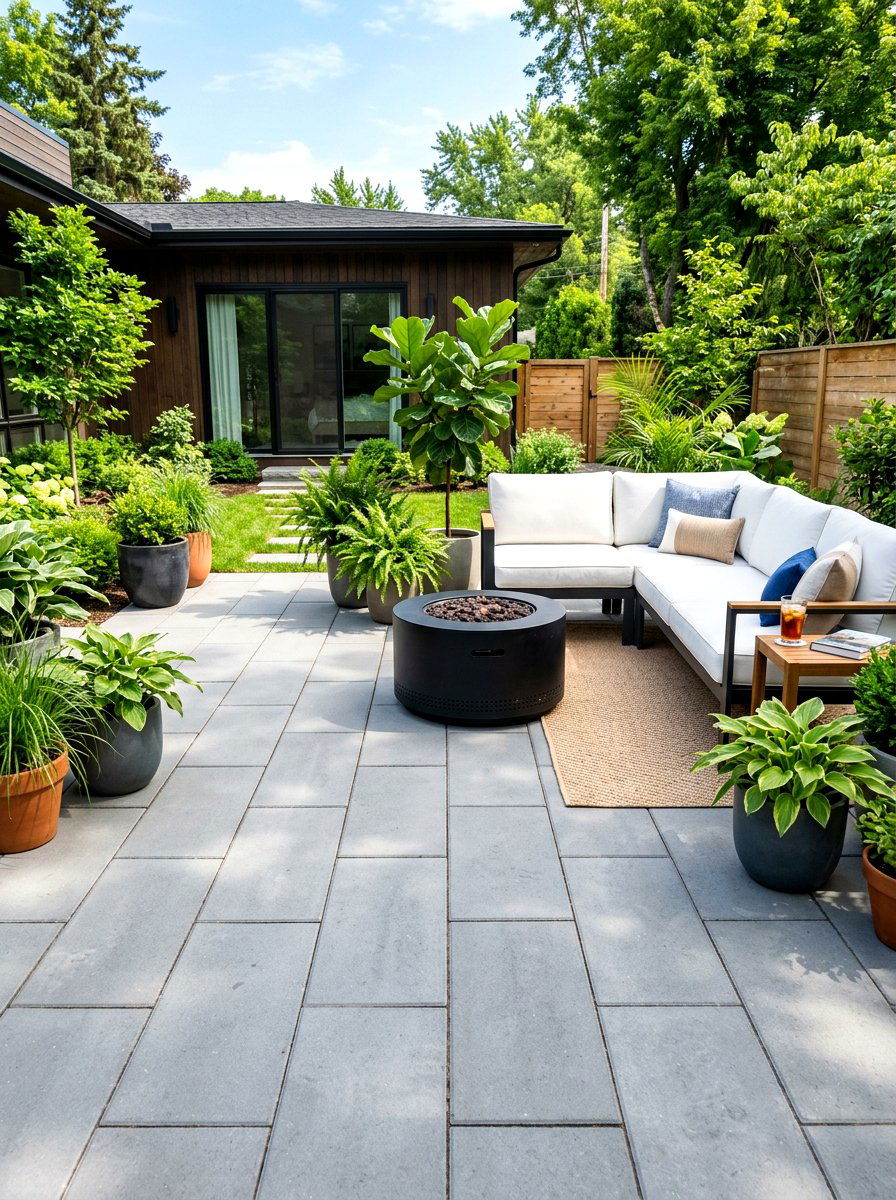 Concrete Pavers - 30 patio flooring ideas