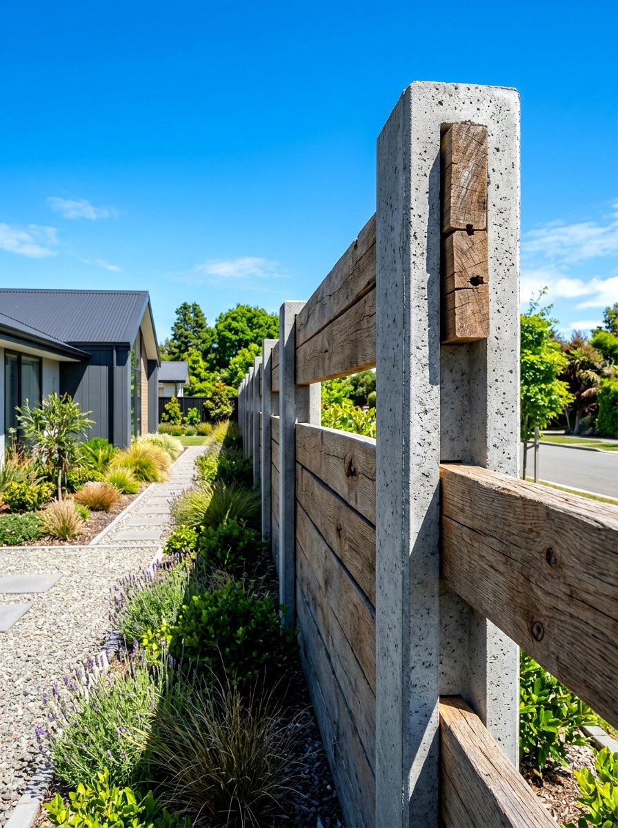 Concrete Post Timber - 30 timber retaining wall ideas