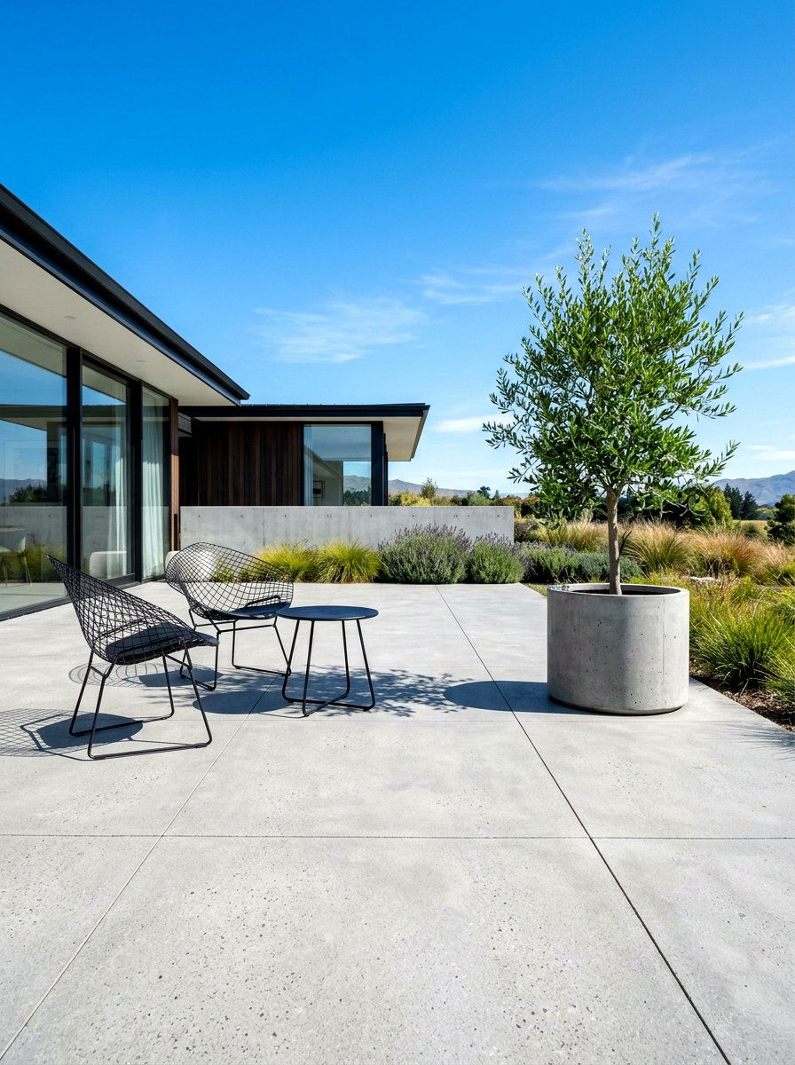 Concrete Slab Patio - 30 backyard patio ideas