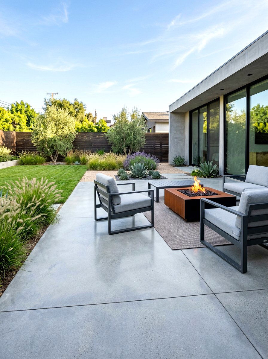 Concrete Slab Porch - 30 shed porch ideas