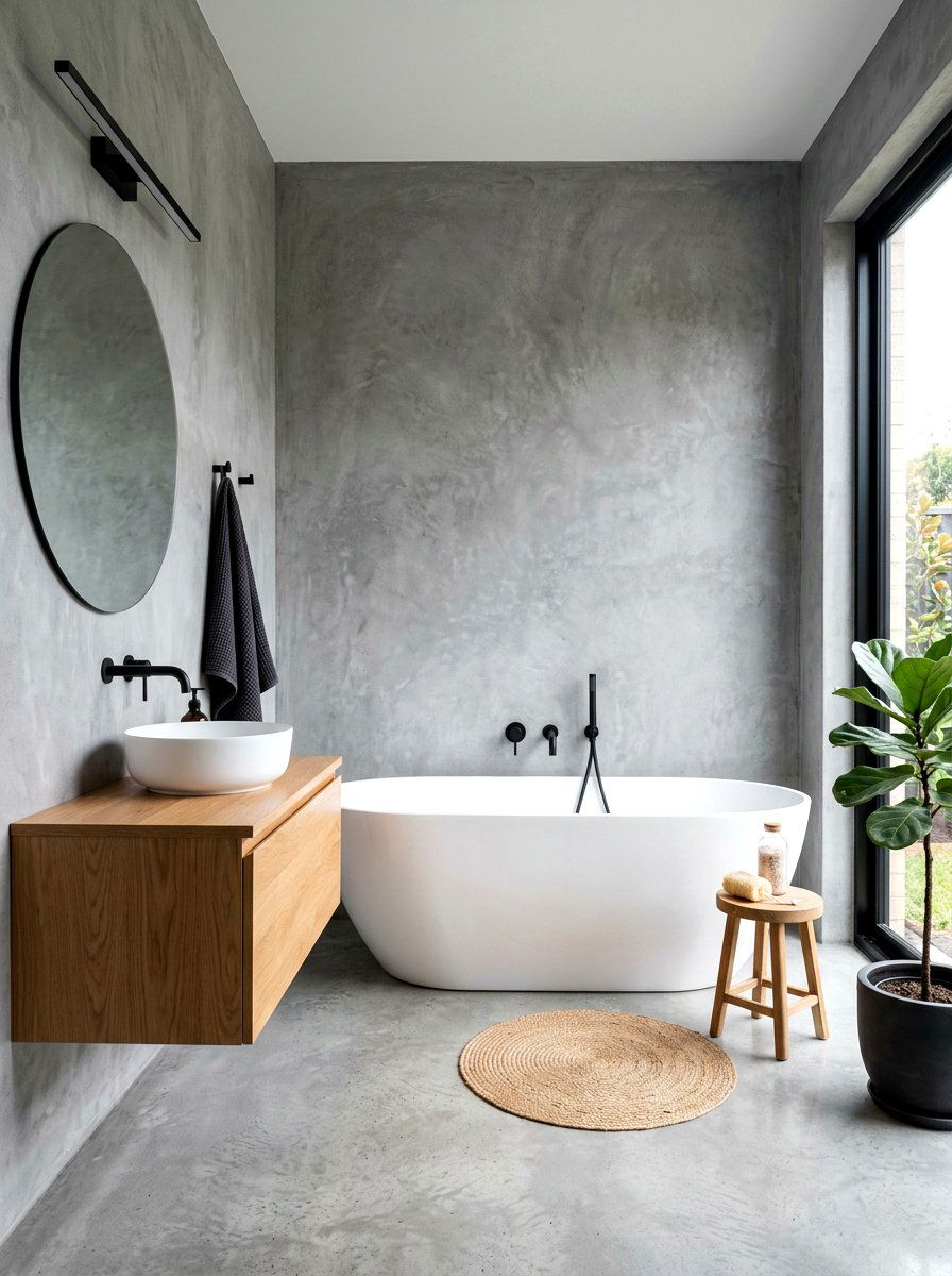 Concrete Texture Wall - 30 textured wall ideas