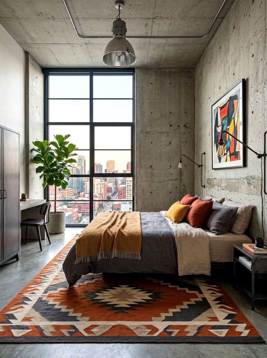 Concrete Wall Bedroom - 30 minimalist bedroom ideas
