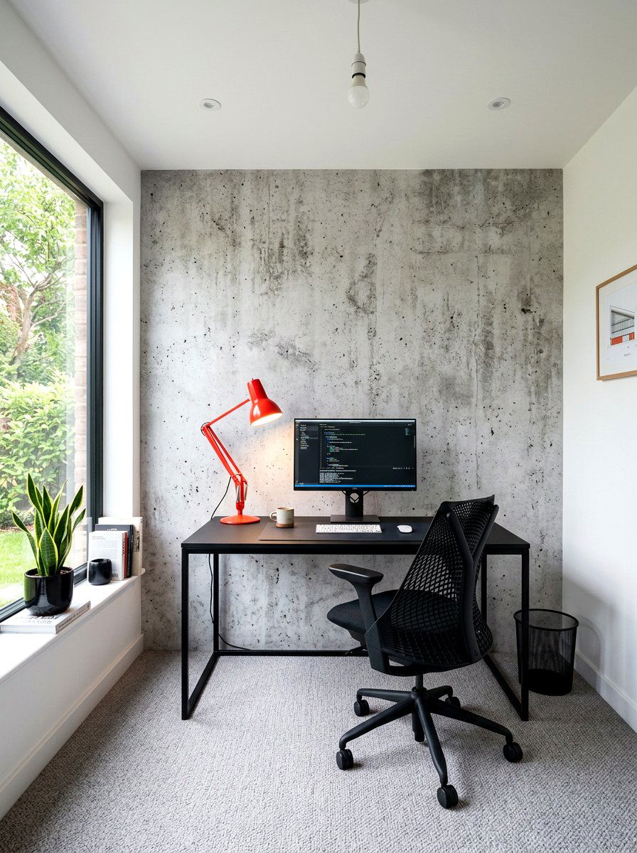Concrete Wall Mural - 30 peel and stick mural ideas