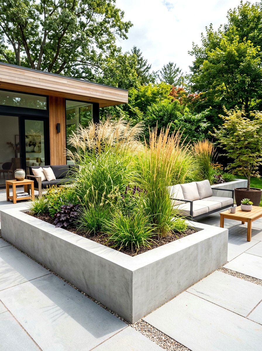 Concrete corner garden bed - 30 raised bed corner ideas