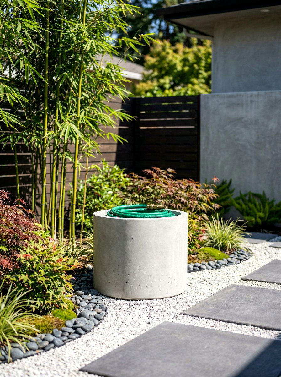 Concrete hose storage vessel - 30 hose reel hideaway ideas