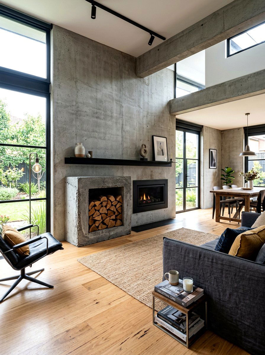 Concrete log storage cube - 30 log holder ideas