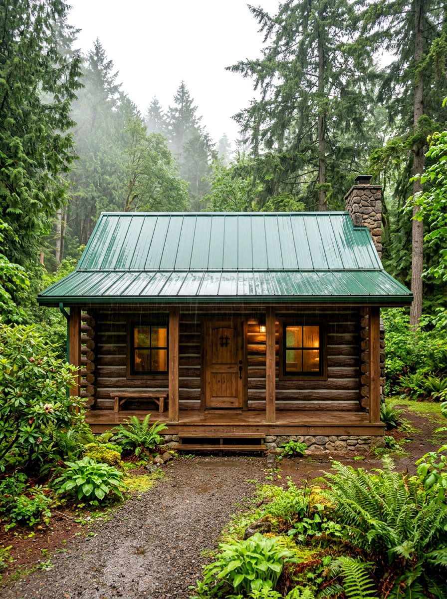Concrete siding log cabin - 30 cabin exterior ideas