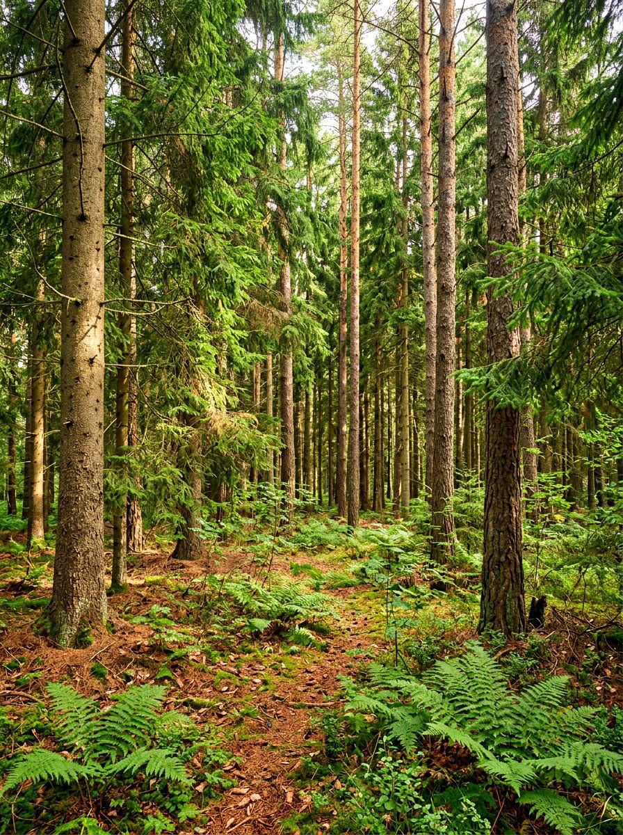 Conifer tree grove - 30 bird friendly backyard landscaping ideas