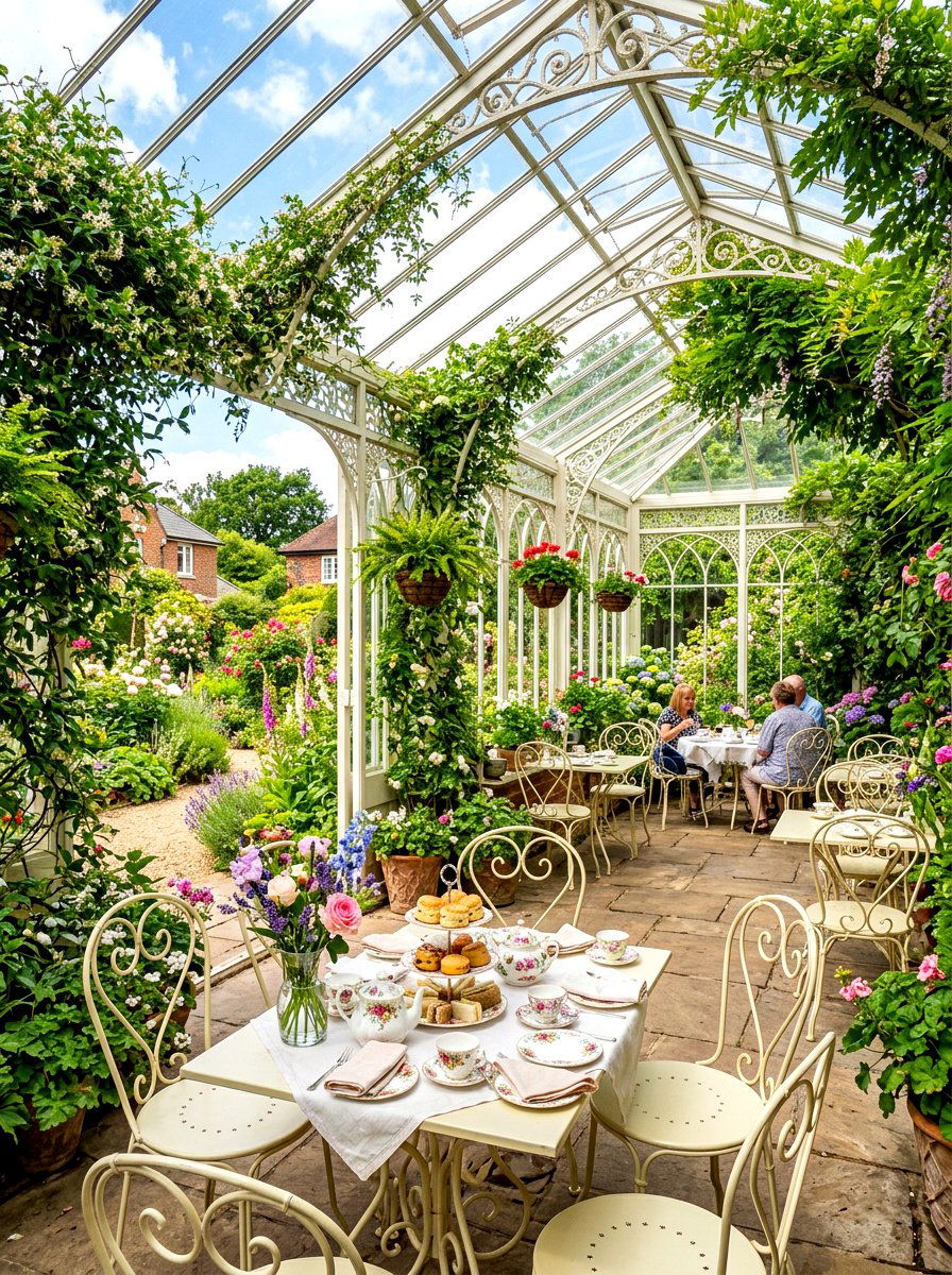 Conservatory Garden Tea Room - 30 English tea room ideas