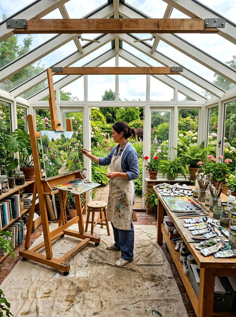 Conservatory art studio - 30 conservatory ideas