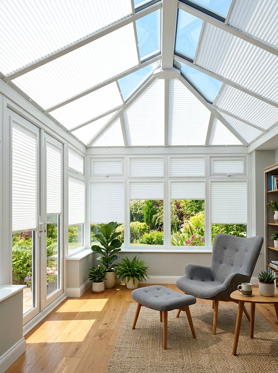 Conservatory blinds and shades - 30 conservatory decor ideas